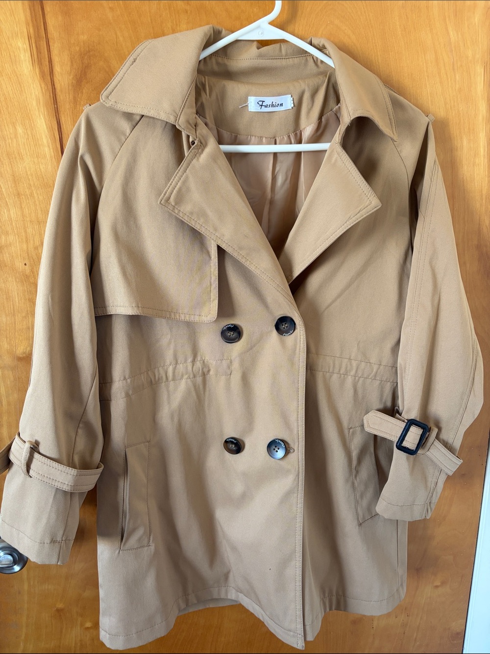Women's Classic Tan Trench Coat Cotton